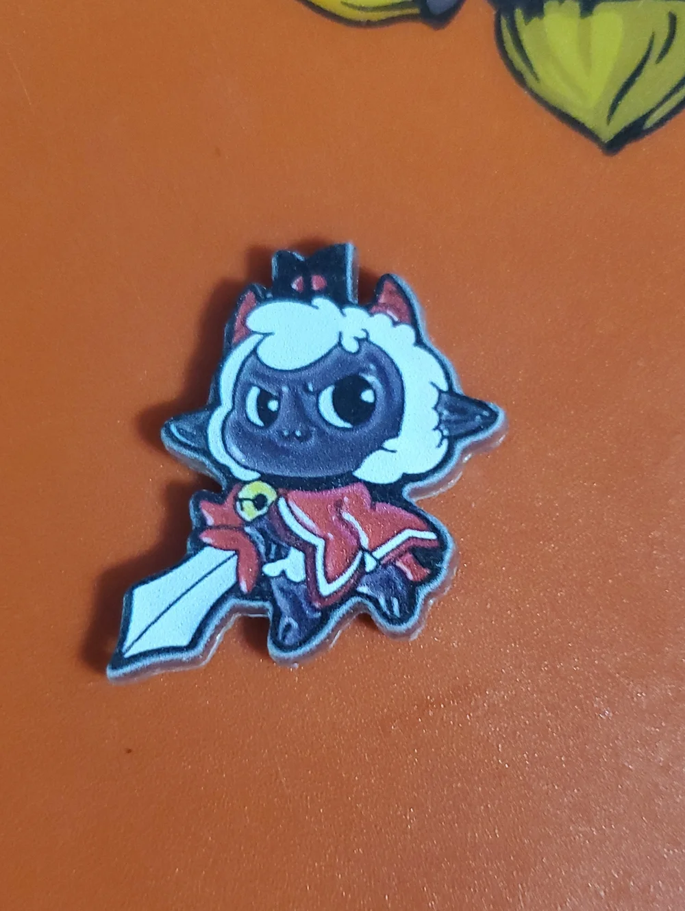 Sheep Warrior Acrylic Pin Cult Of The Lamb